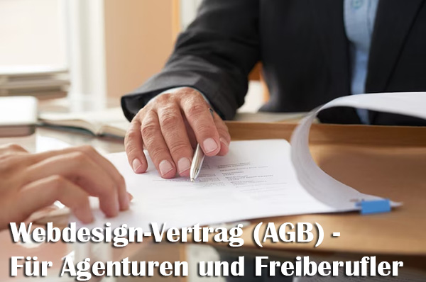 Webdesign-Vertrag (AGB) - Für Agenturen und Freiberufler