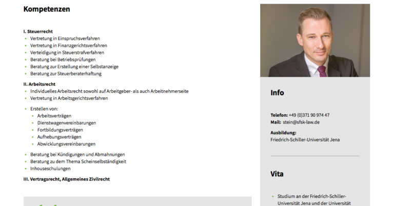 Kevin Stein, Rechtsanwalt für Steuerrecht in Chemnitz – Steuerrecht in Kanzleien für Steuerrecht in Chemnitz: Anwälte finden